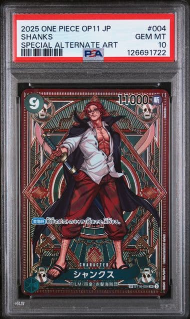 Shanks OP09-004 A Fist of Divine Speed PSA 10 Japonais