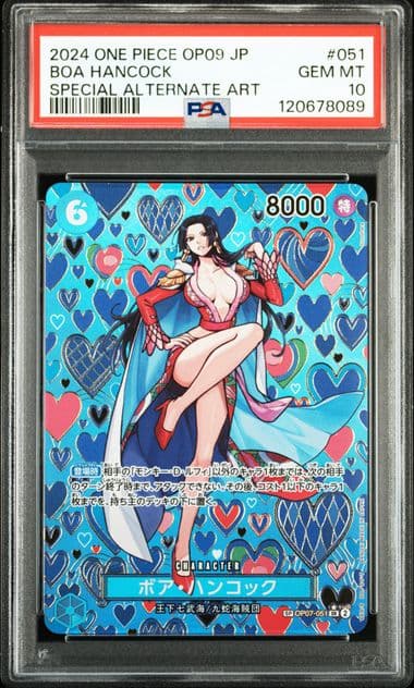 Boa Hancock OP07-051 Emperors in the New World PSA 10 Japonais